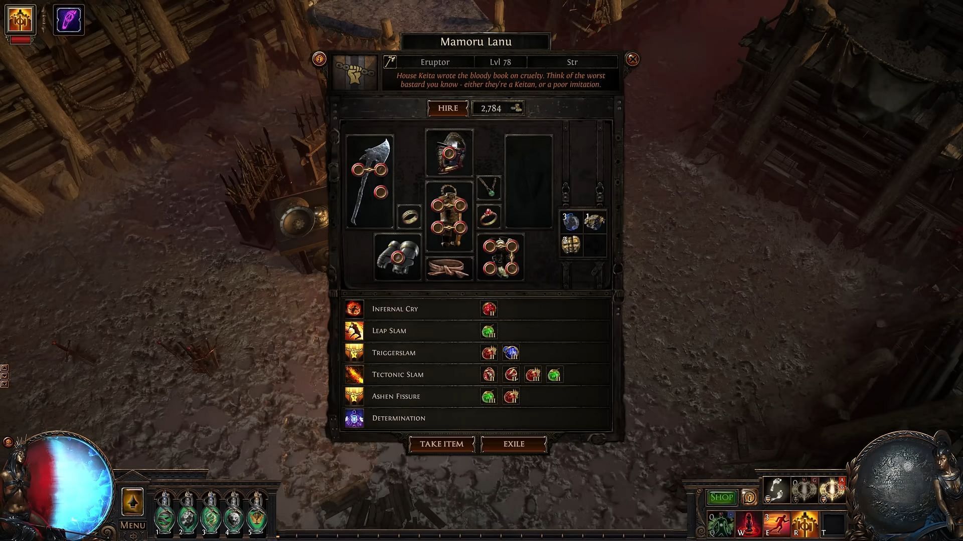 Good loot or a support character, you choose (Image via Grinding Gear Games)
